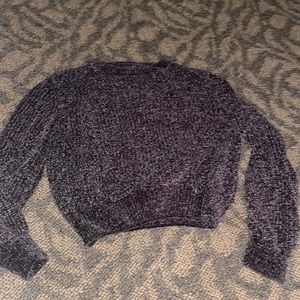 Soft cropped style sweater Black Size small